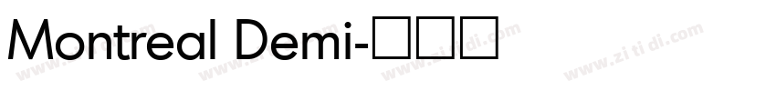 Montreal Demi字体转换